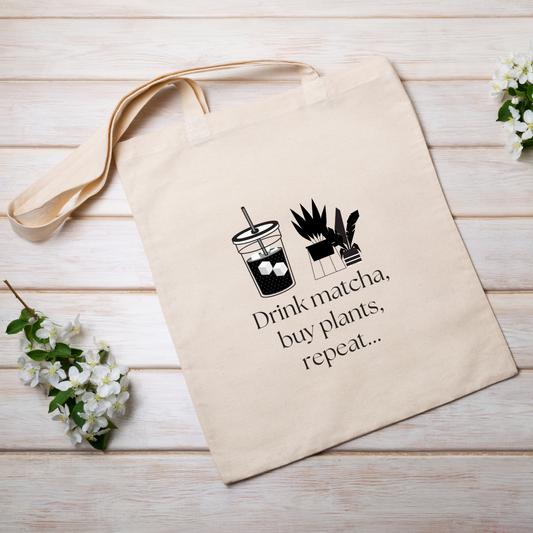 Drink Matcha tote bag